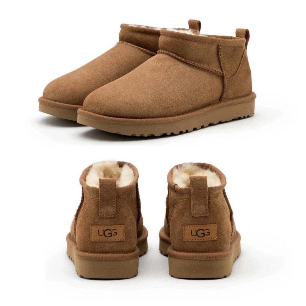UGG Women's Classic Ultra Mini Ankle Boot in Chestnut sizes 7-10